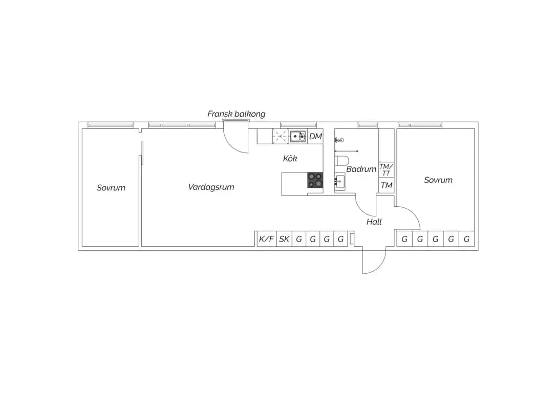 Floor plan for Bågljusvägen 7