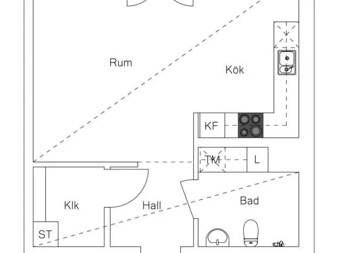 Floor plan for Bagaregatan 19