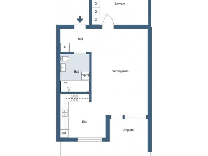 Floor plan for Syrenparken 7