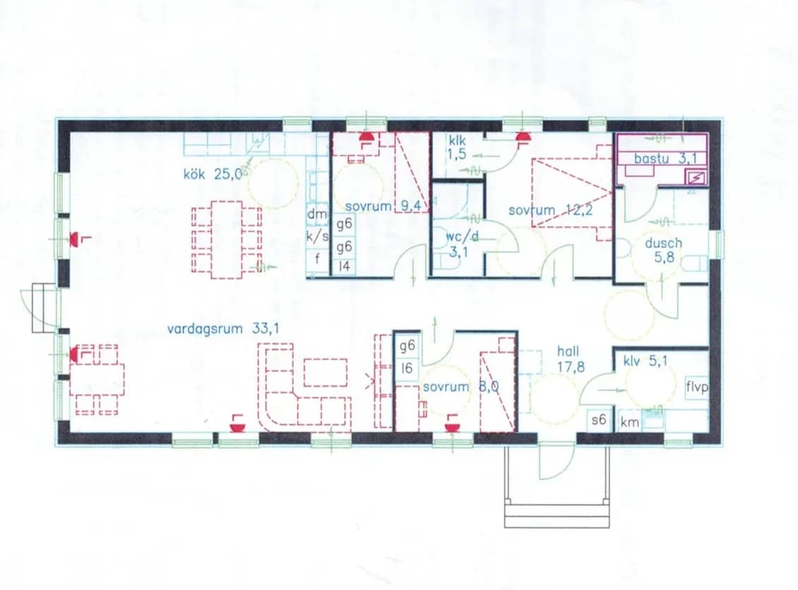 Floor plan for Brödragatan 10