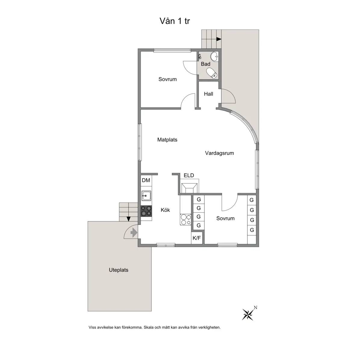 Floor plan for Pykstensvägen 9