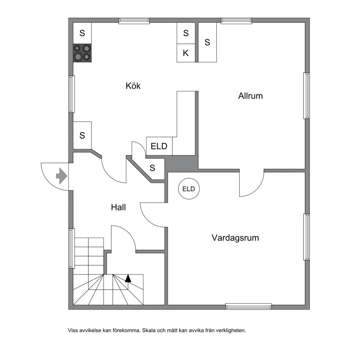 Floor plan for Utterbyn 121