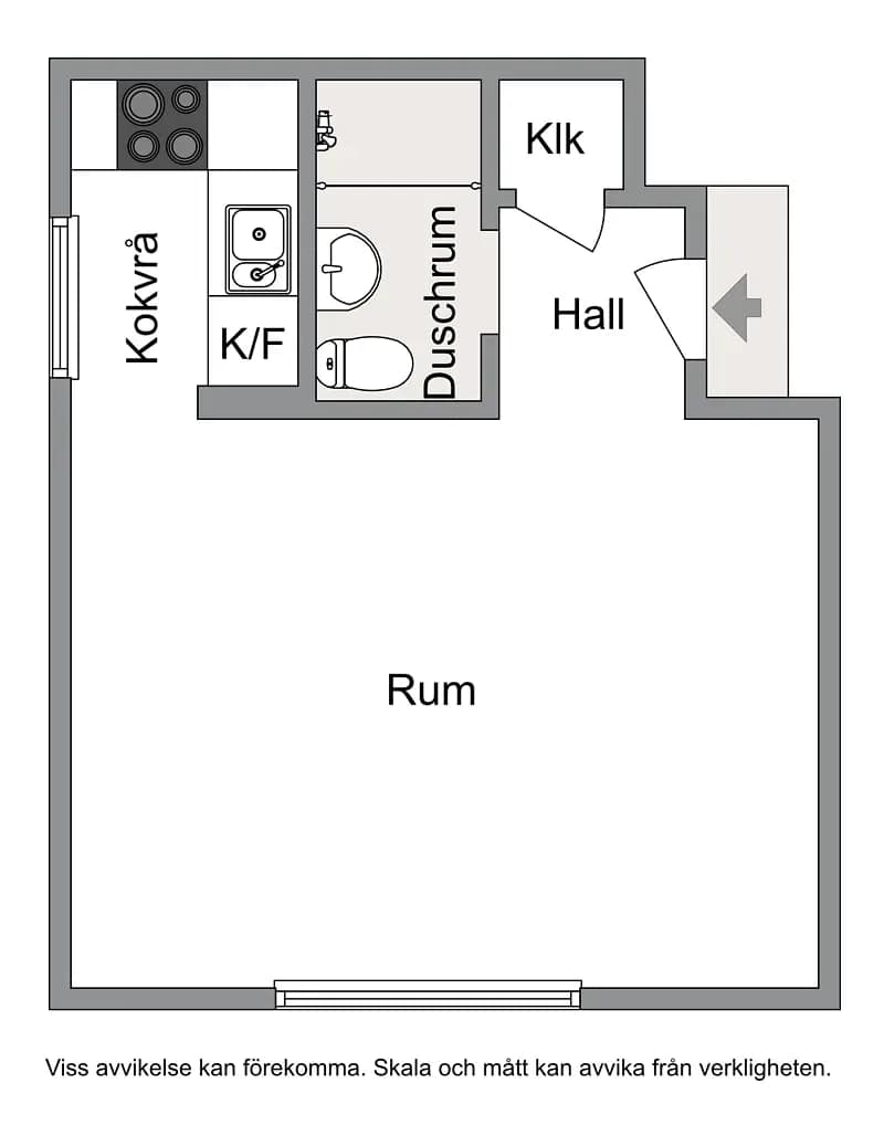 Planritning för Herrhagsgatan 15 C