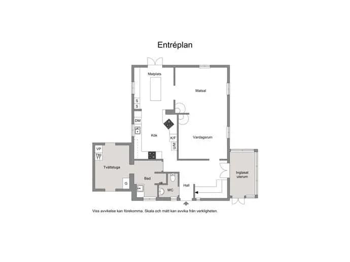 Floor plan for Virshultsvägen 4