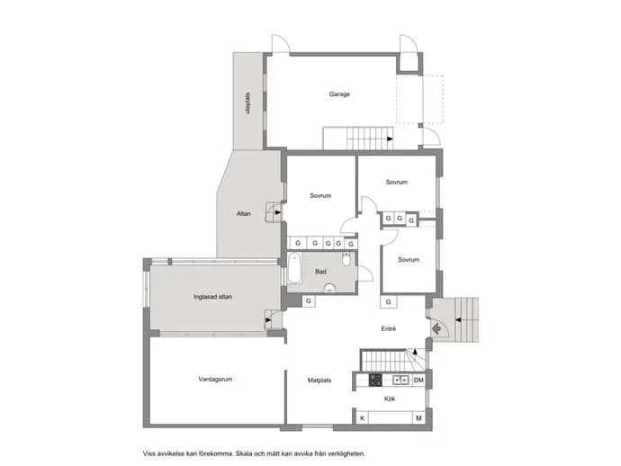 Floor plan for Källgatan 1
