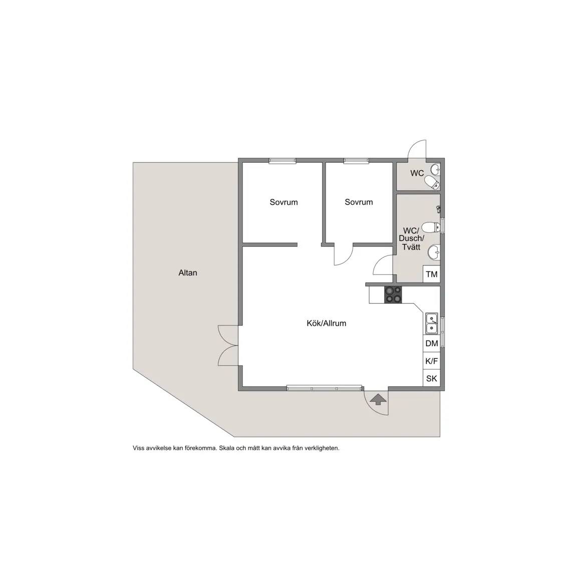 Floor plan for Lanternans väg 2018