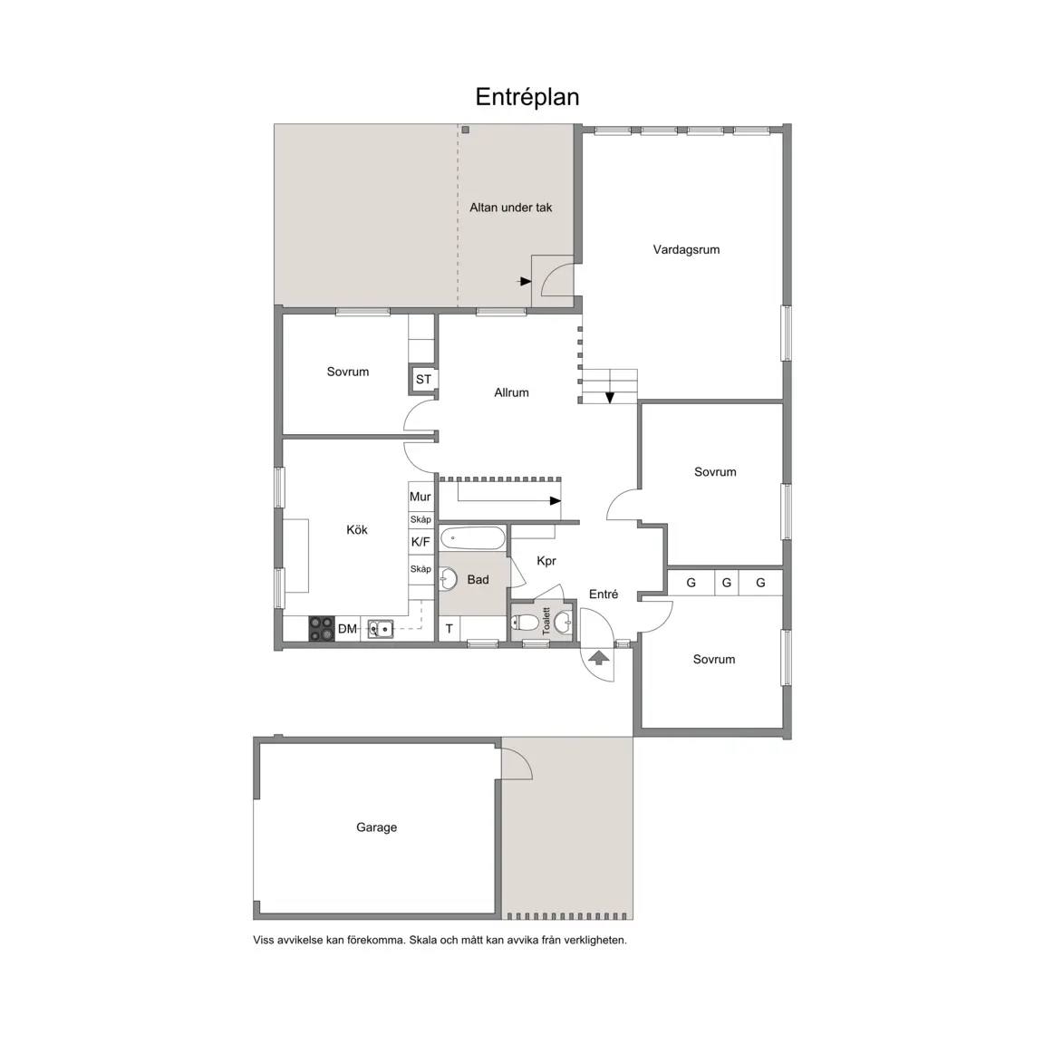 Floor plan for Hästhagsvägen 11