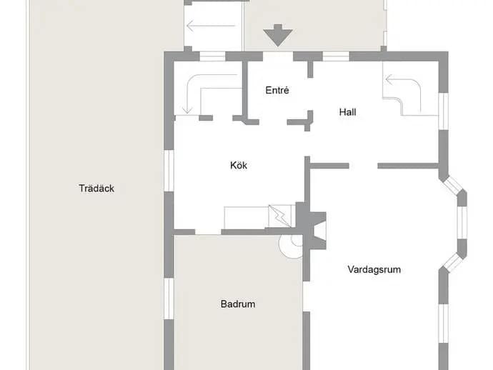 Floor plan for Södra Bangatan 2