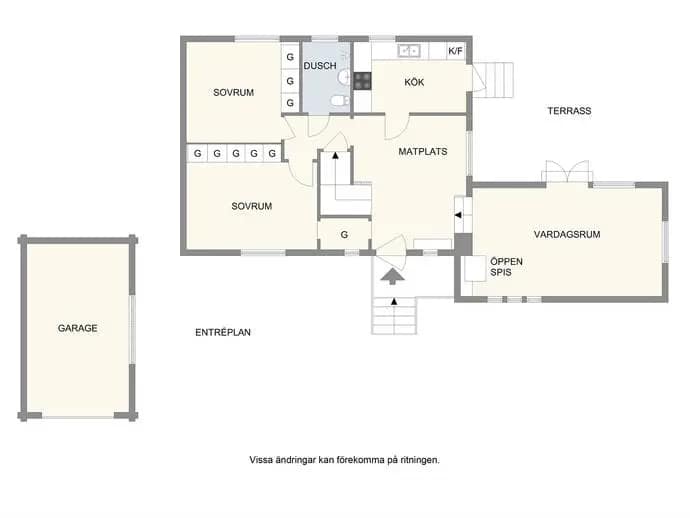 Floor plan for Norrbovägen 109