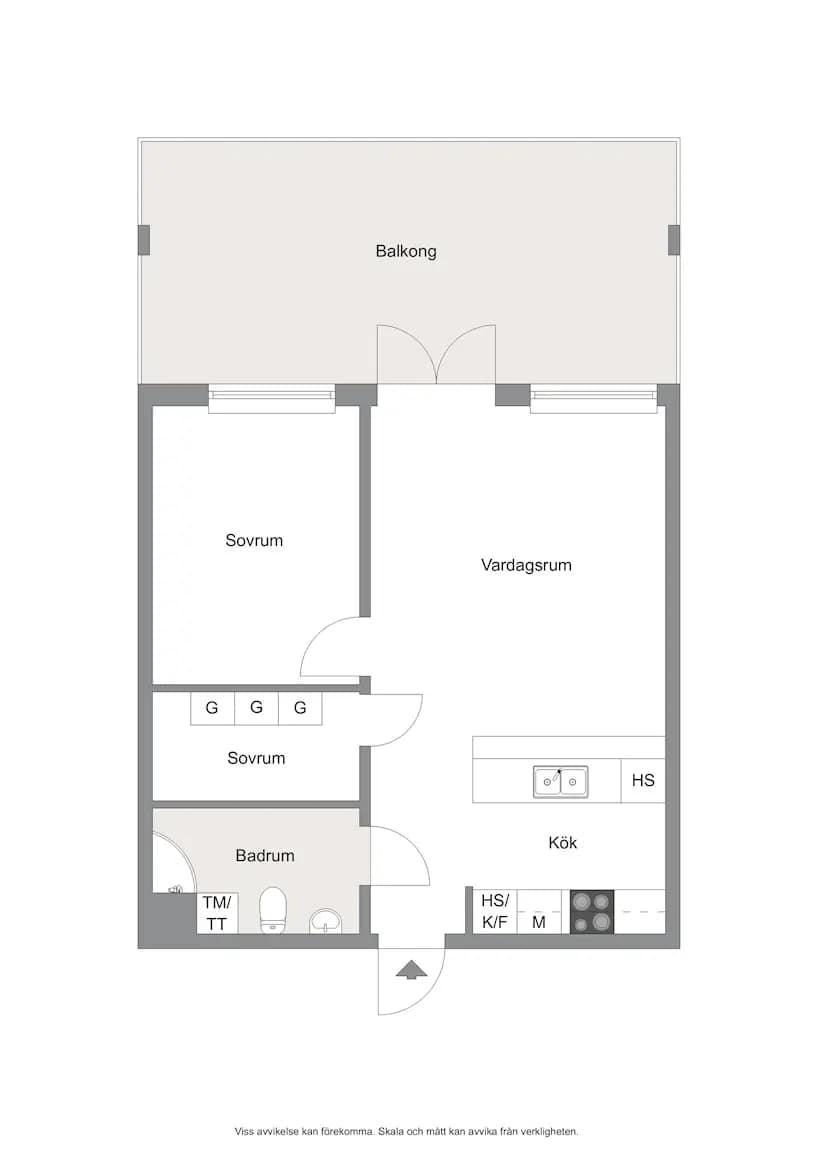 Floor plan for Snäckbacken 8