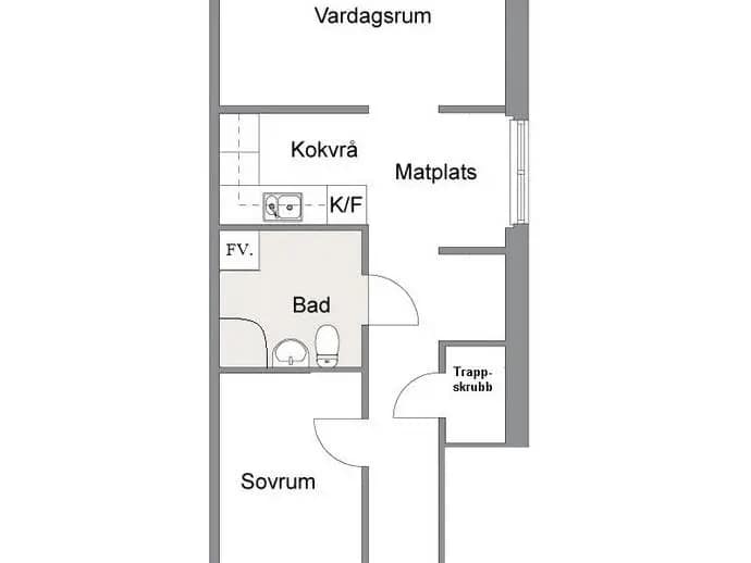 Floor plan for Frögatan 366