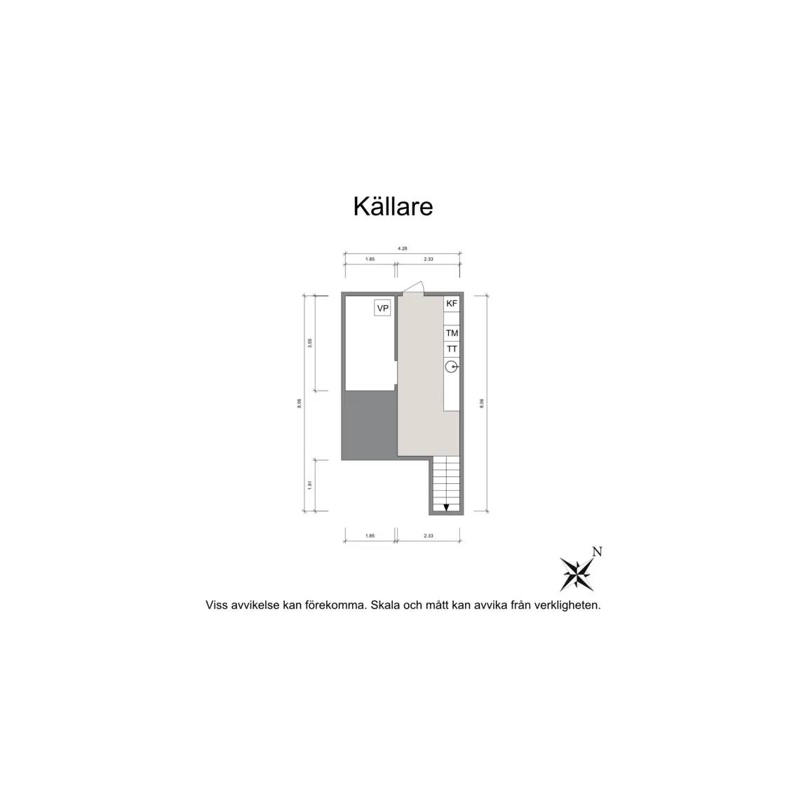 Floor plan for Tuvevägen 13