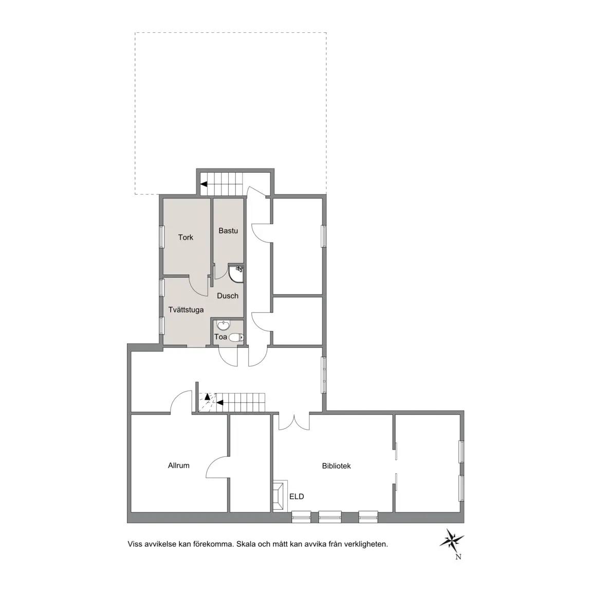 Floor plan for Nabbavägen 6