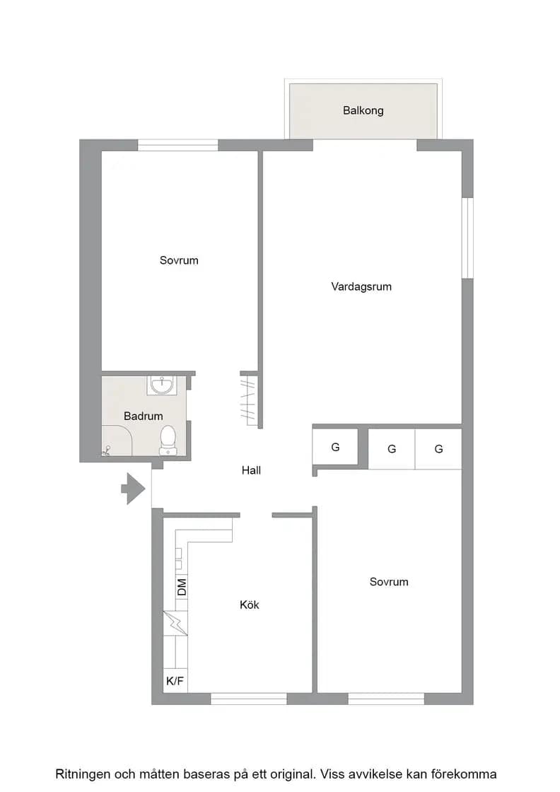 Floor plan for Grännavägen 60