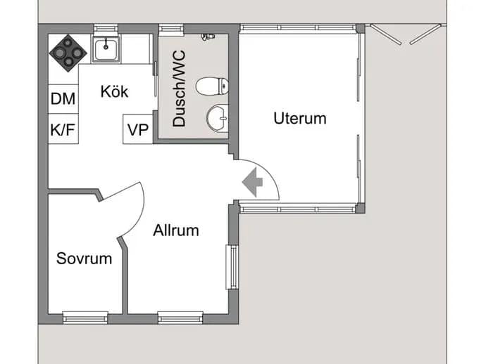 Floor plan for Tyludden 126