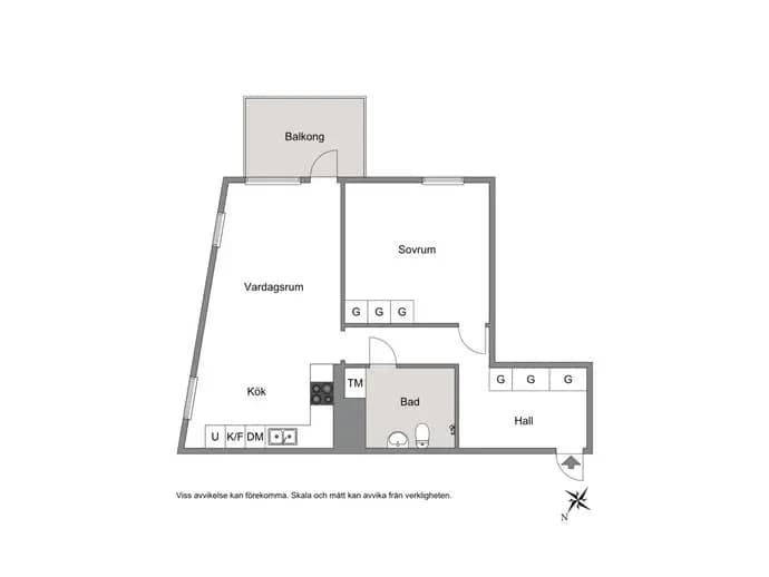 Floor plan for Termikgatan 21A