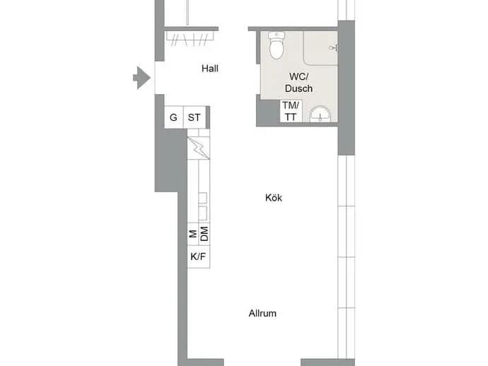 Floor plan for Viktoriaesplanaden 2 lgh 2301