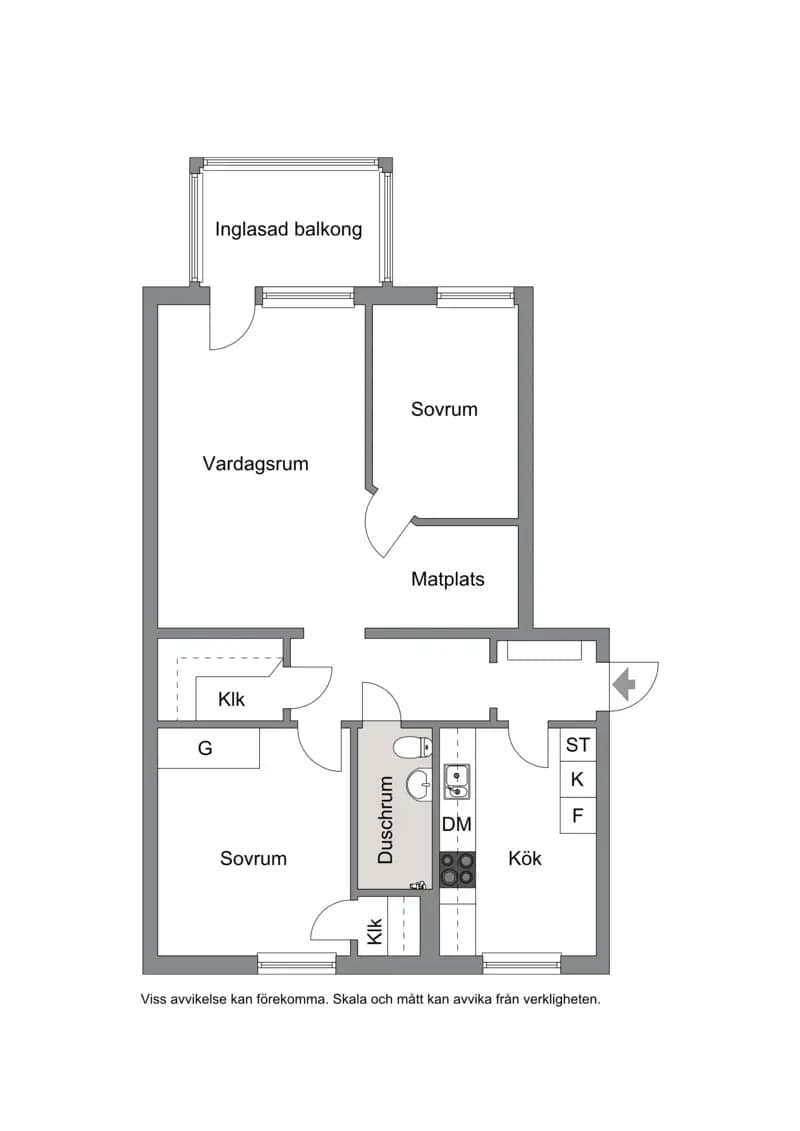 Planritning för Sydvärnsgatan 5 B