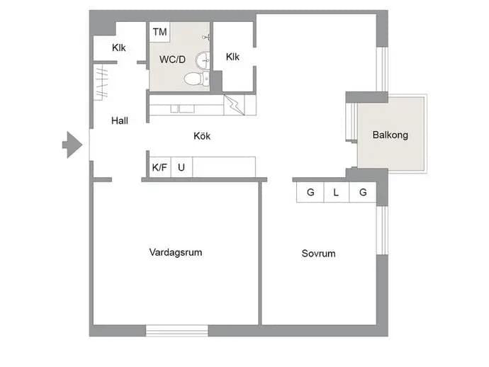 Planritning för Skogsbrynet 3