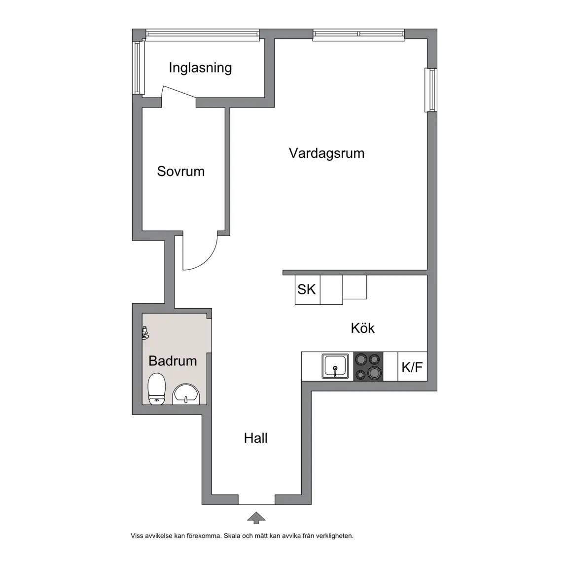 Floor plan for Norrbölegatan 52A