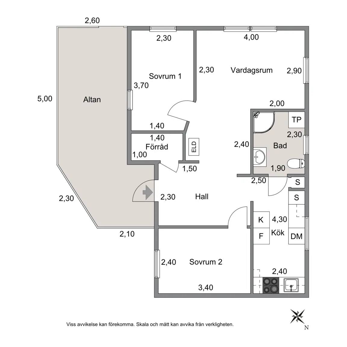 Floor plan for Frillesåsvägen 865