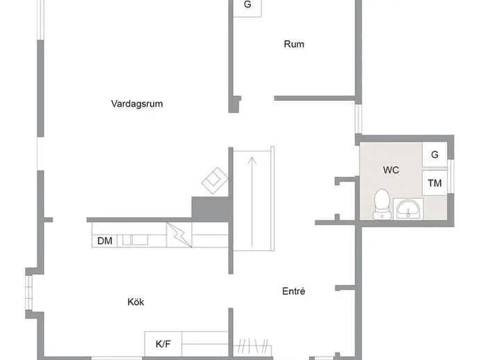 Planritning för Nylandsgatan 4B
