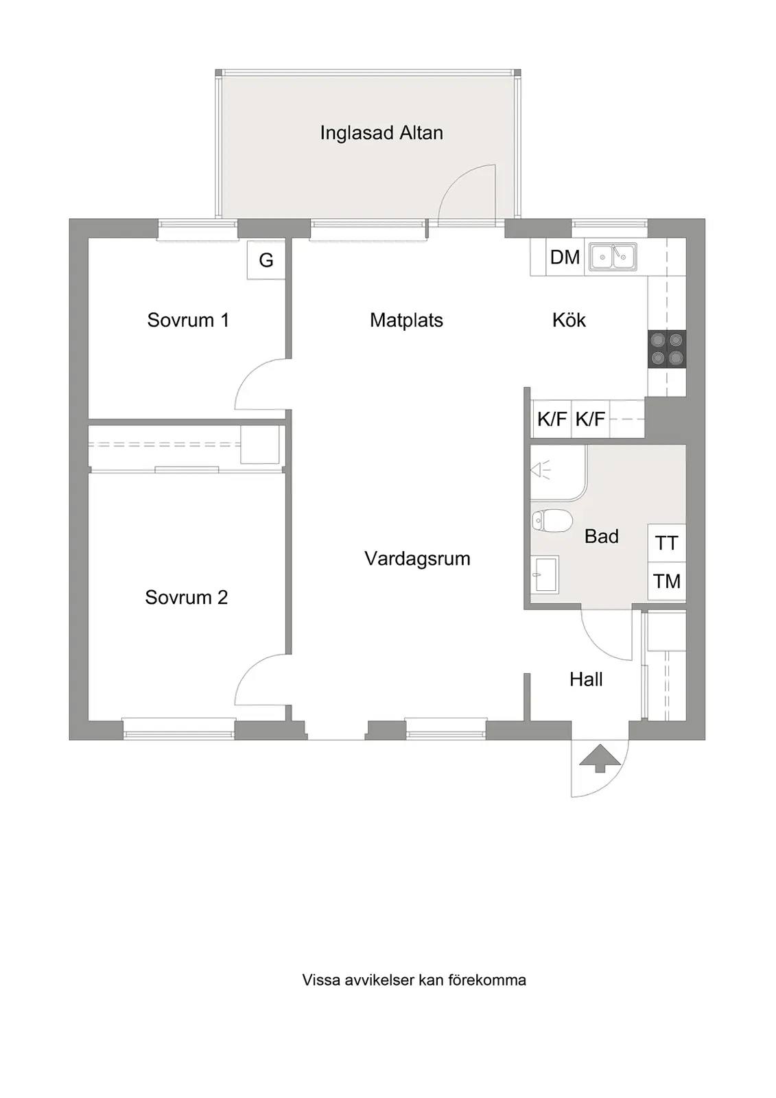 Floor plan for Reveljvägen 7A
