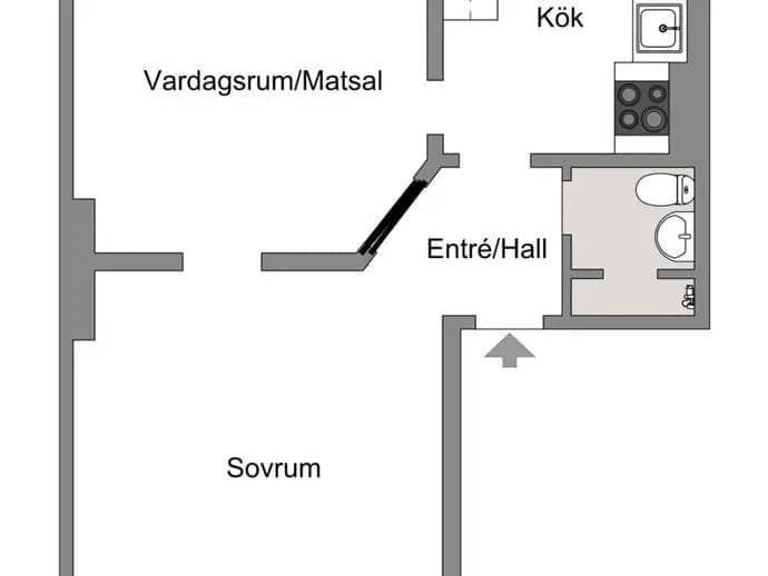 Planritning för Karlsbergsvägen 11