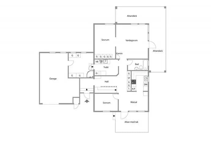 Floor plan for Styrbordsgatan 8