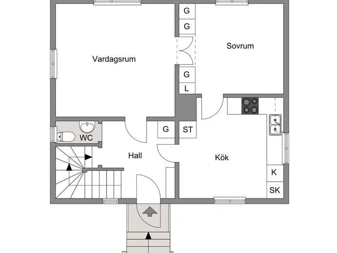 Planritning för Lingränd 4