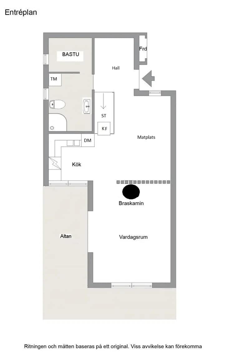 Planritning för Hedmans Fjällby 26