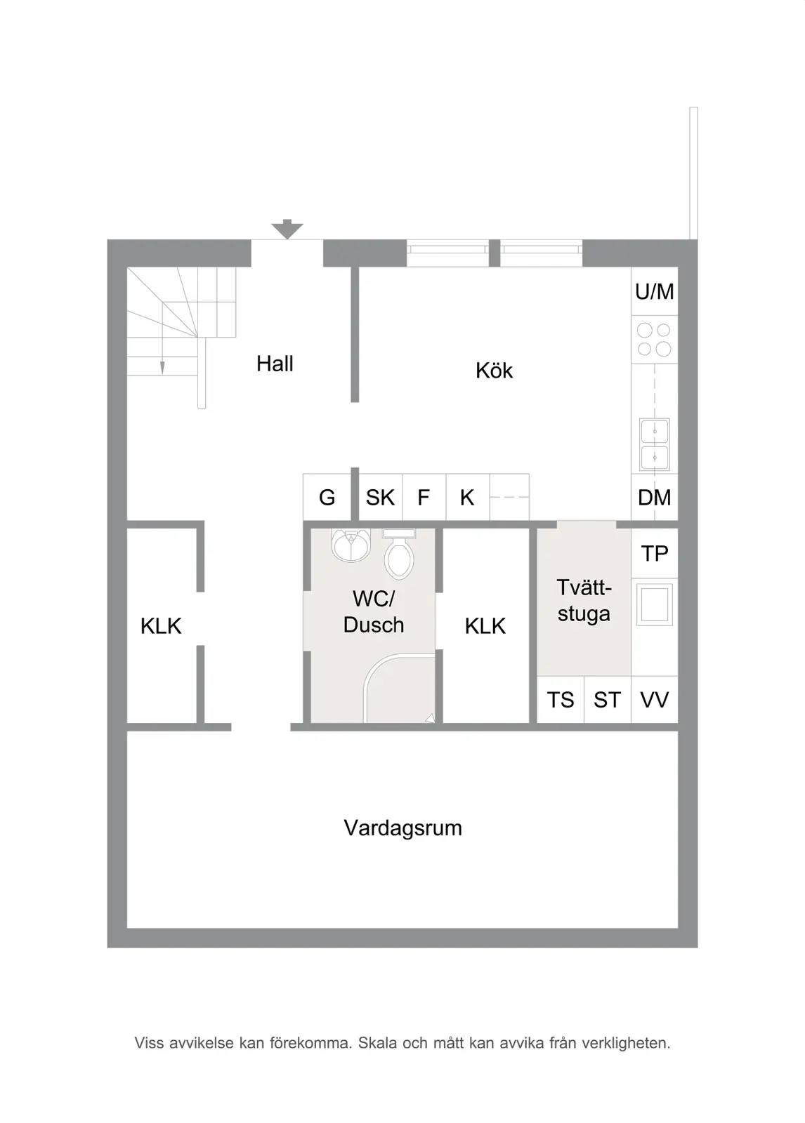 Planritning för Vannebodagatan 16 C