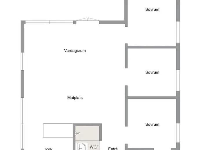 Floor plan for Karl Olsas väg 9