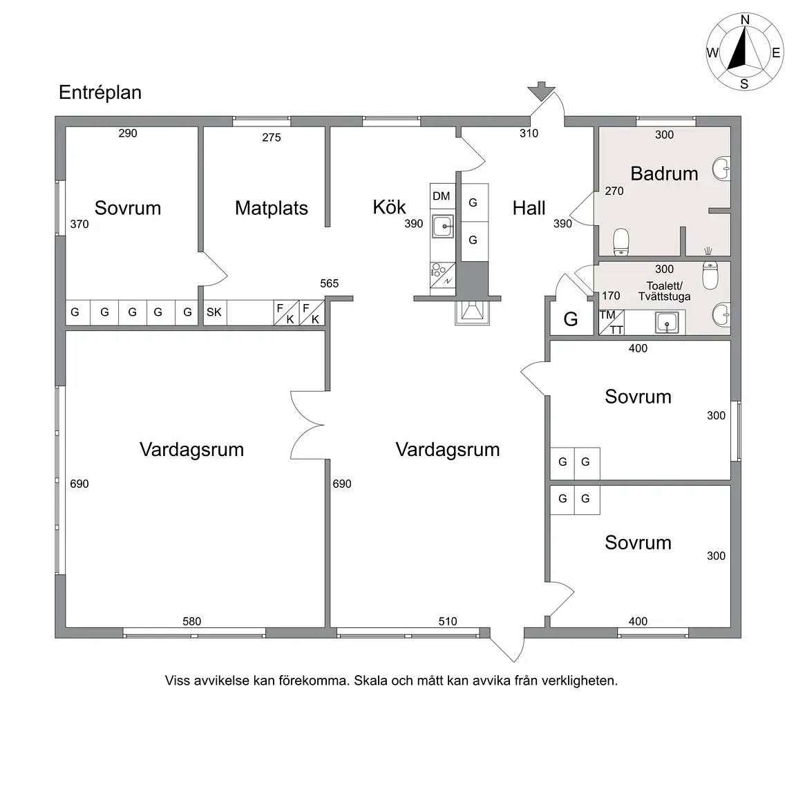 Floor plan for Älvsåkersvägen 18