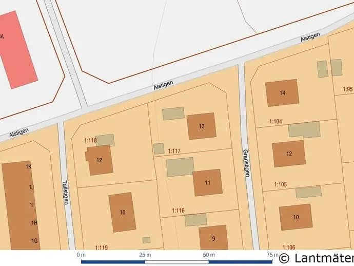 Floor plan for Granstigen 13