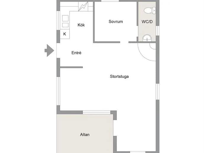 Floor plan for Almberget 14