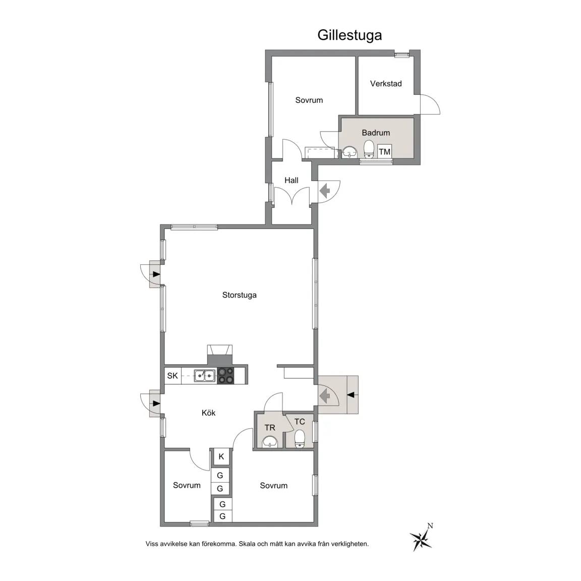 Floor plan for Landbergavägen 42
