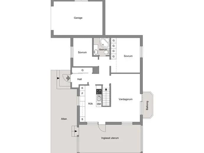 Floor plan for Byvägen 17
