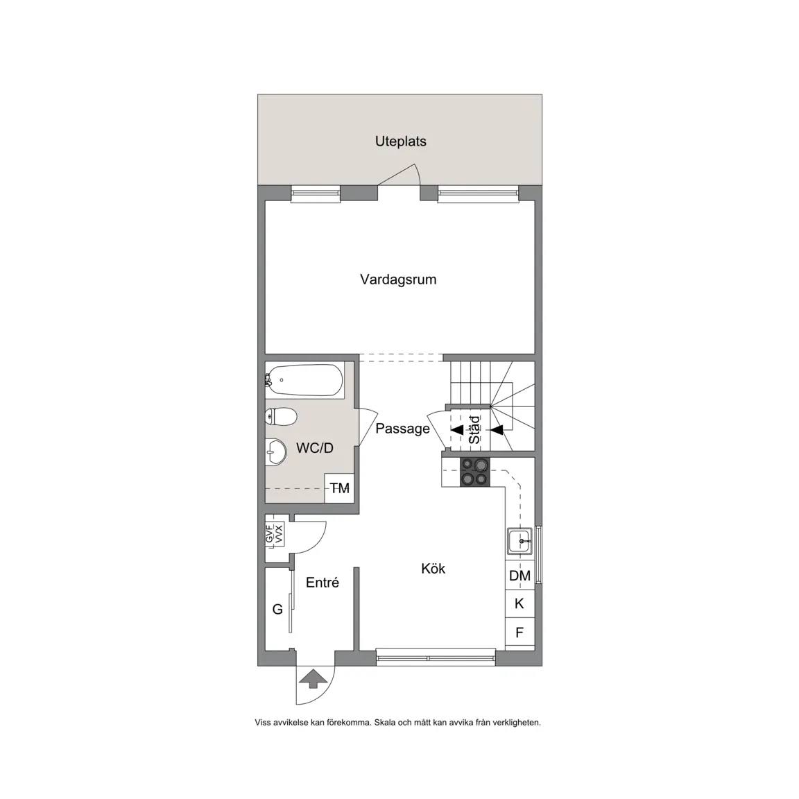 Floor plan for Apotekare Reinholds väg 21