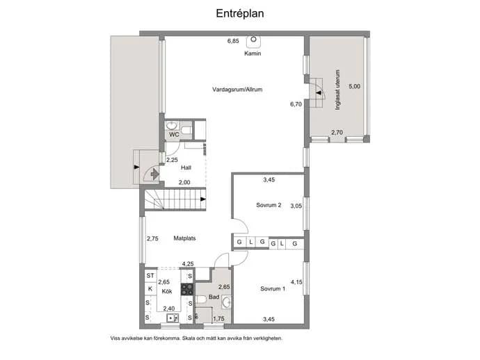 Floor plan for Enevägen 17