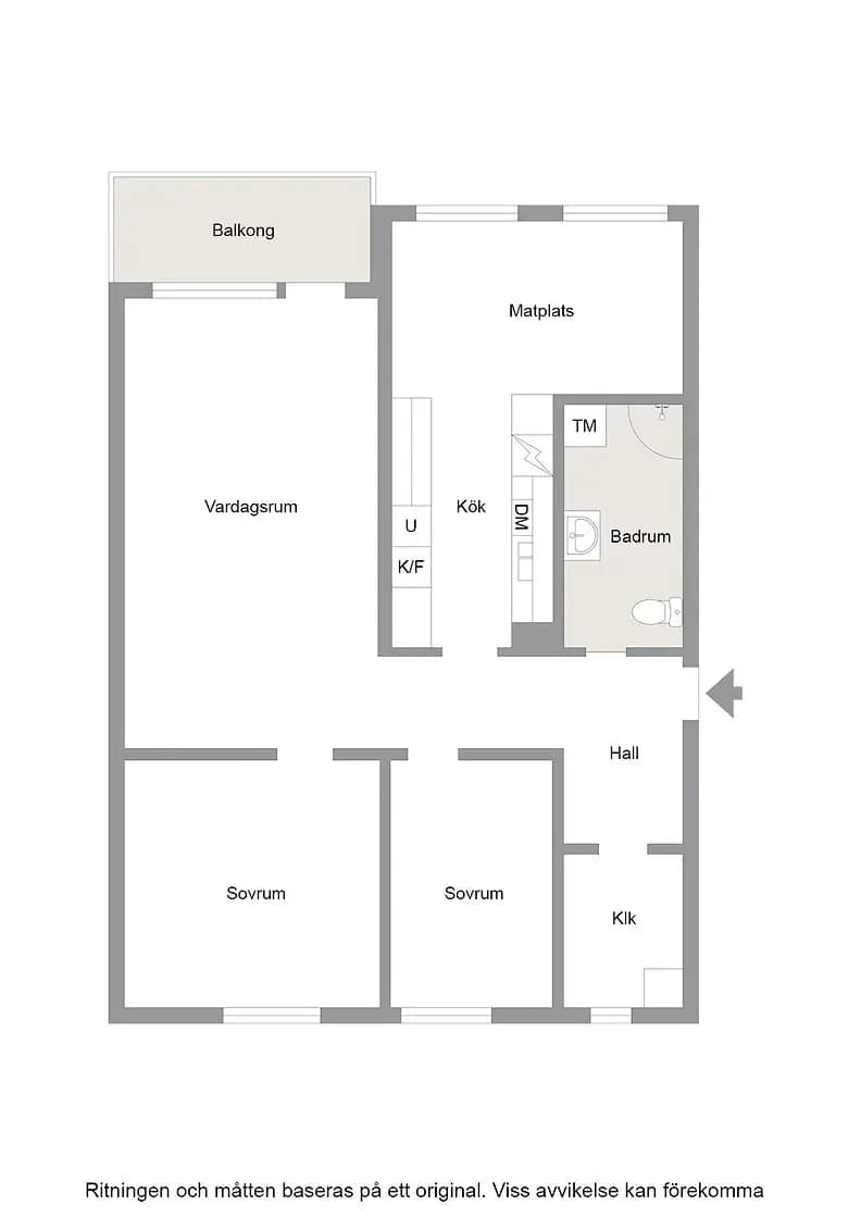 Planritning för Odenskogsvägen 94