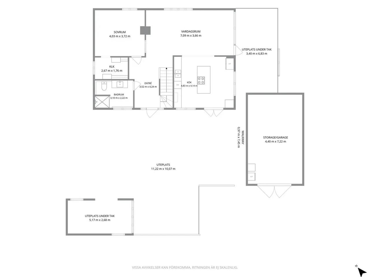 Floor plan for Konvalescentvägen 19