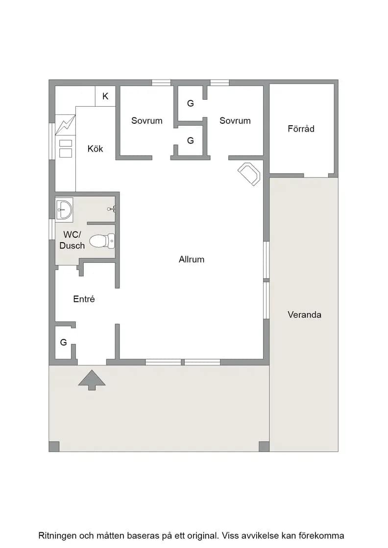 Floor plan for Råbäcken 14