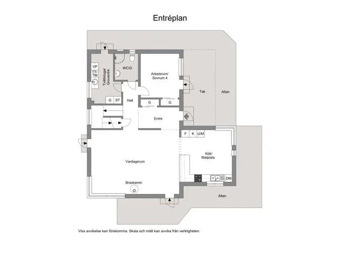 Floor plan for Sjömovägen 5