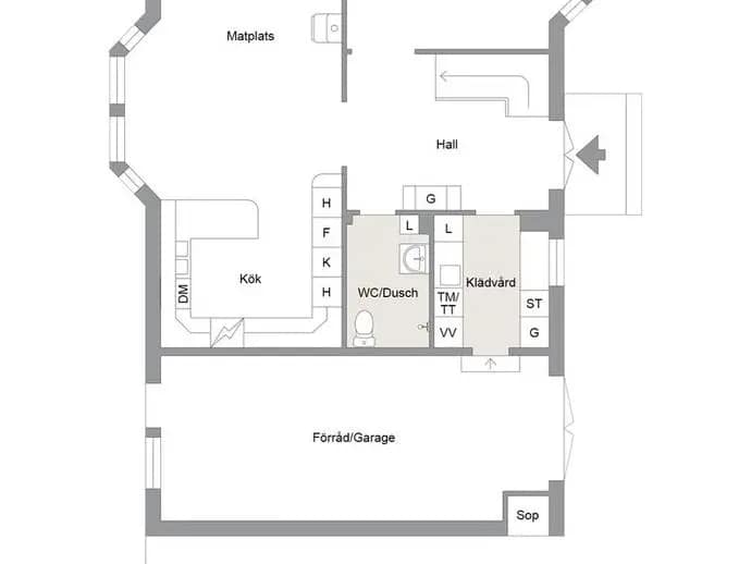 Floor plan for Gamla Riksvägen 12