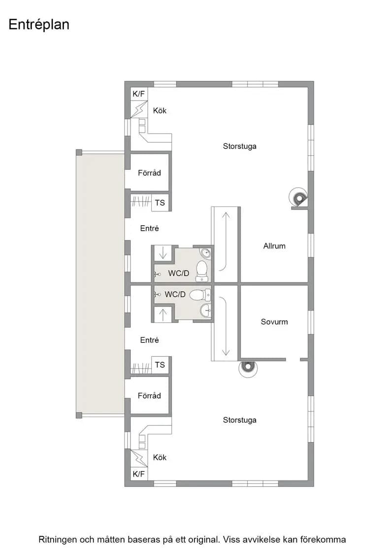 Floor plan for Myrbodvägen 16 A+B