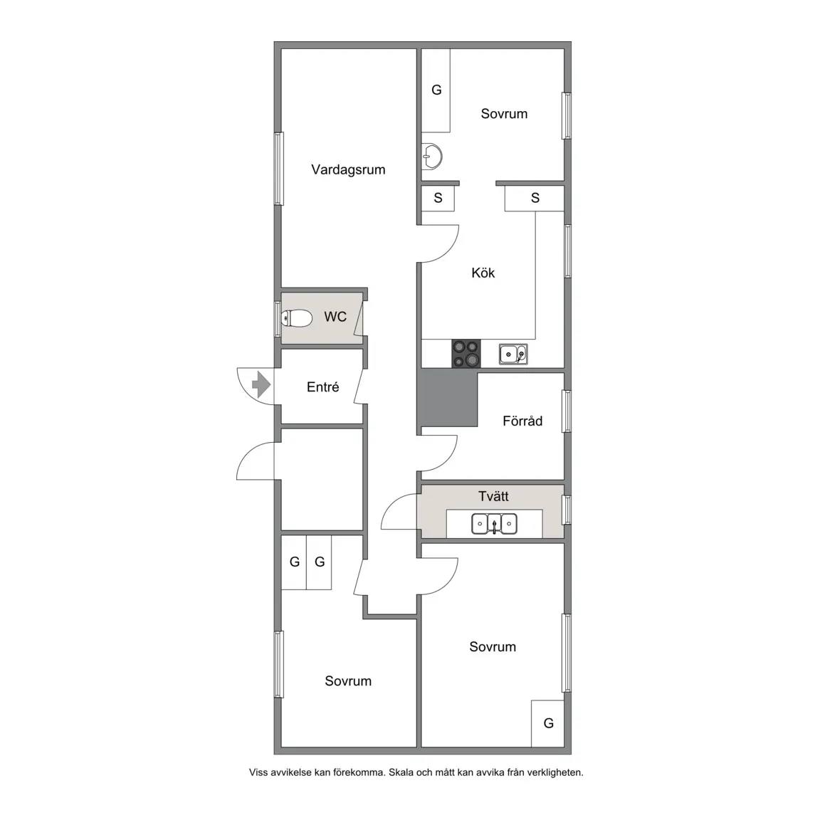 Floor plan for Björnåssätern 4