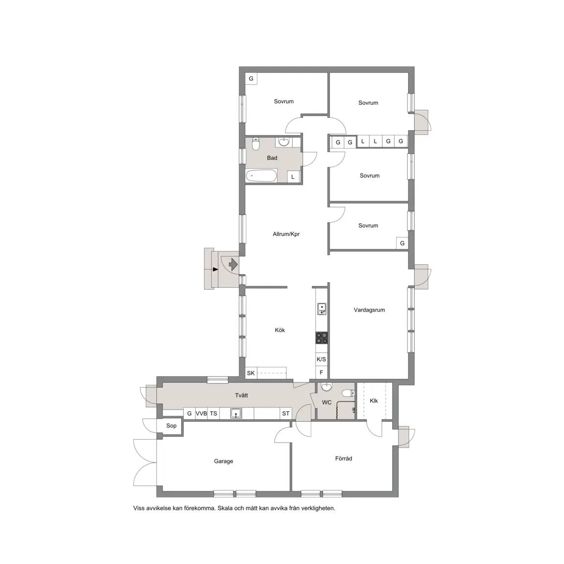 Floor plan for Sparkstigen 9