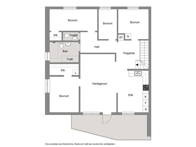 Floor plan for Varvsgatan 6D