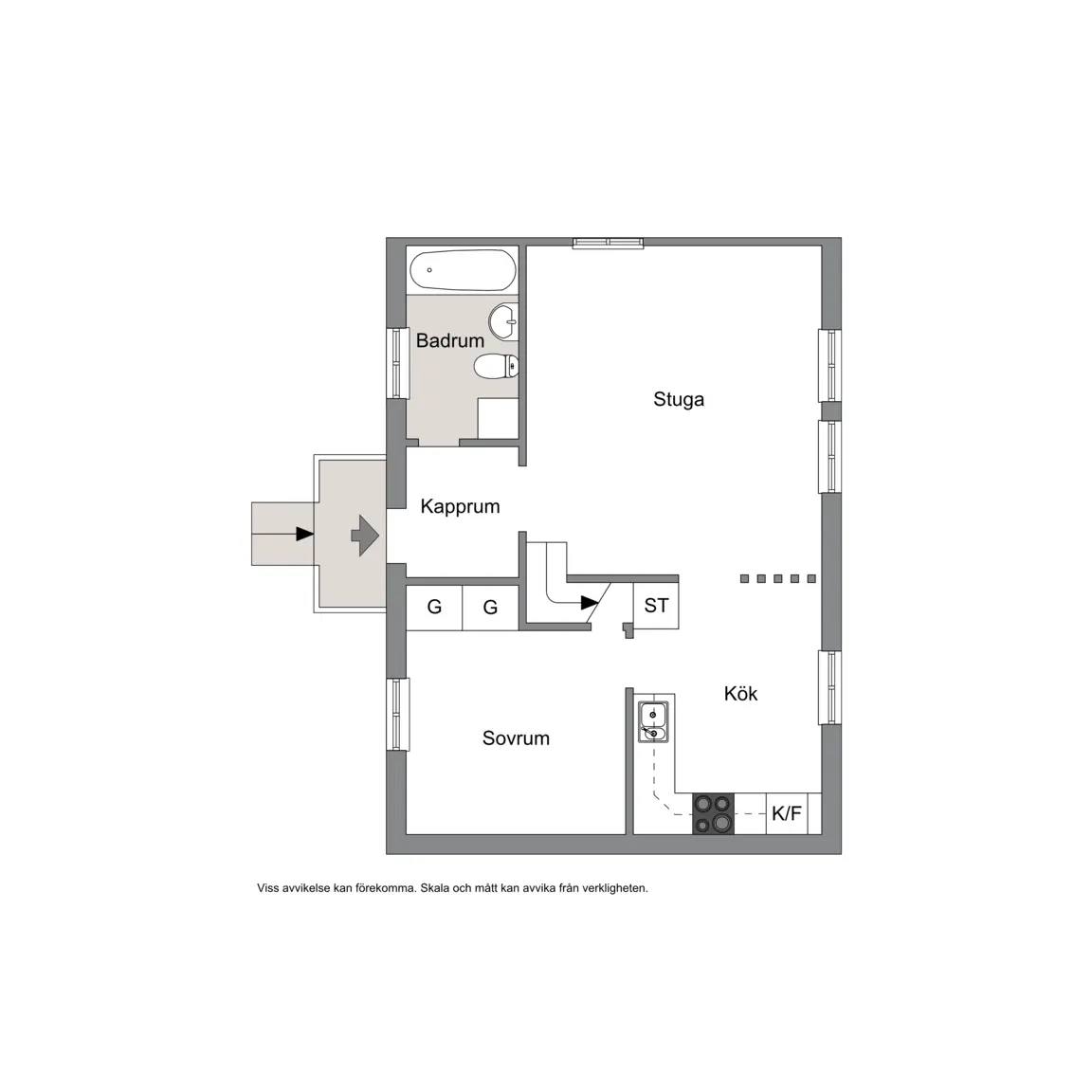Floor plan for Hanö Jeppas uddeväg 5